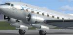 FSX Douglas C-117D Privately owned polished aluminum N753TJ Textures